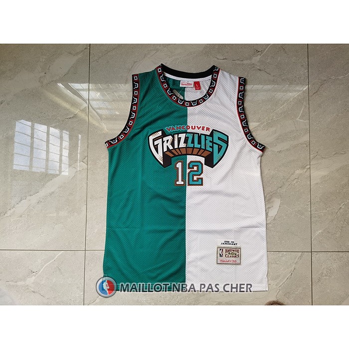Maillot Memphis Grizzlies Ja Morant NO 12 Split Edition Vert Blanc